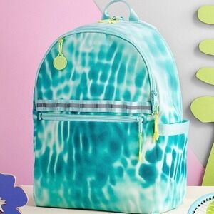 Ecotech Riley Backpack Unisex Aqua Tie-Dye Laptop School Bag NWT Kids Eco Travel